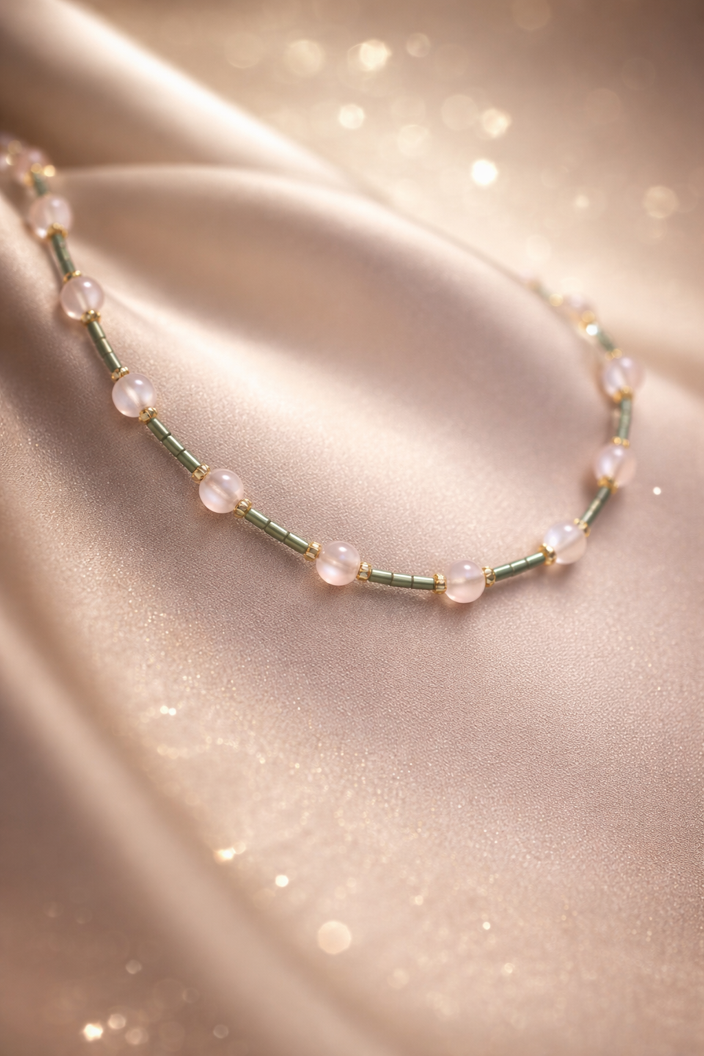 Blush Current Necklace